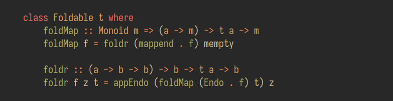 Foldable foldr and foldMap definition